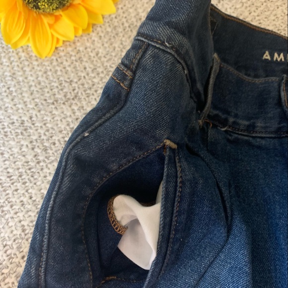 American Eagle Short Dark Wash Jean Mom Short - Picture 5 of 11